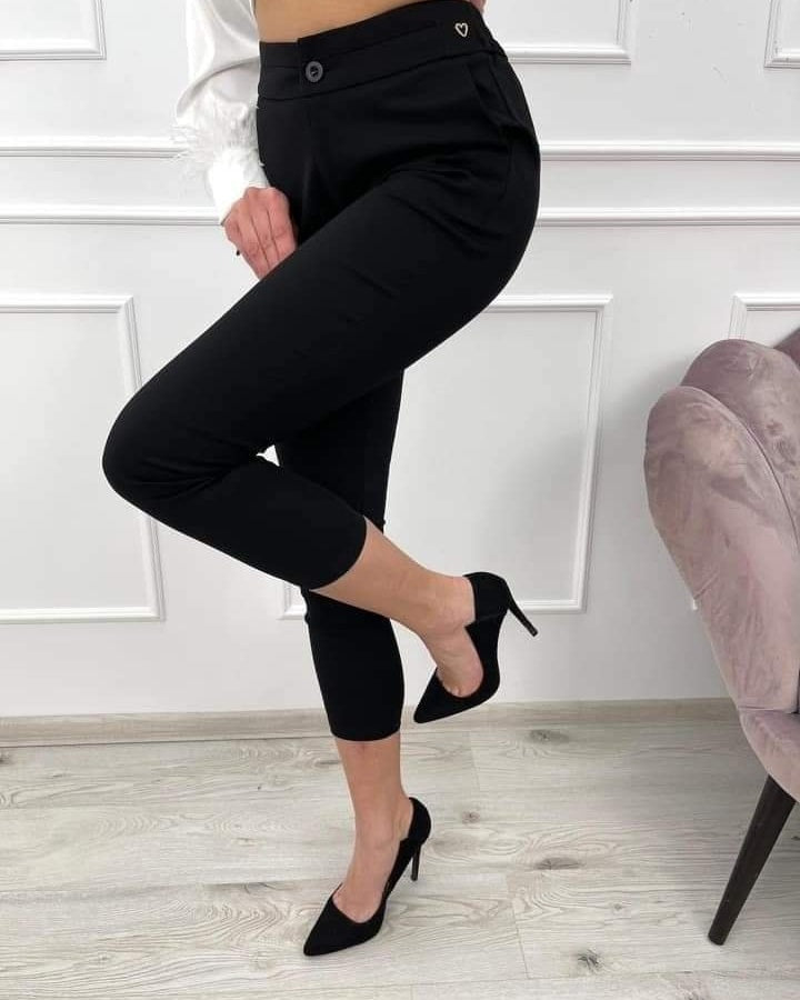 Black Cigarette Trousers Pants S, M, L, XL Sizes