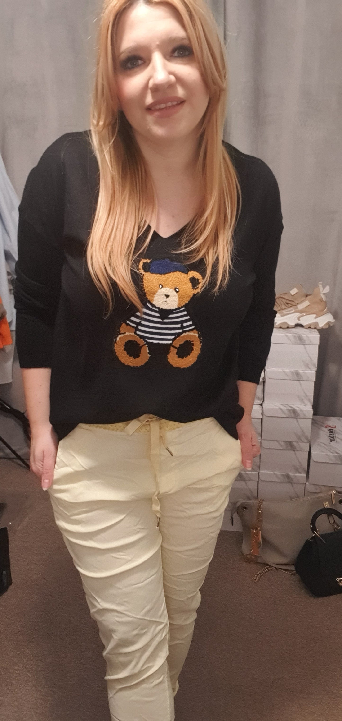 Long Sleeve Teddy Jumper