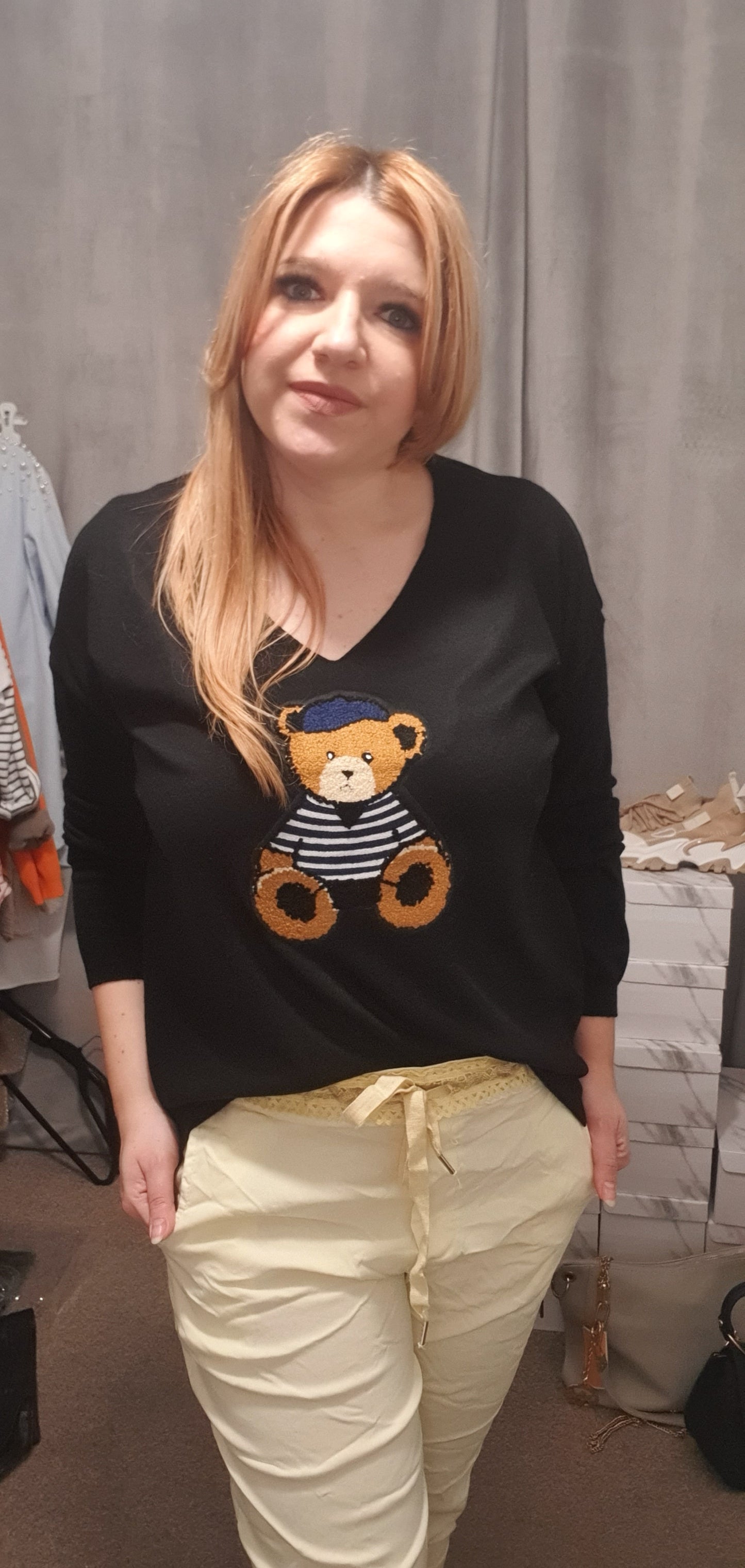 Long Sleeve Teddy Jumper
