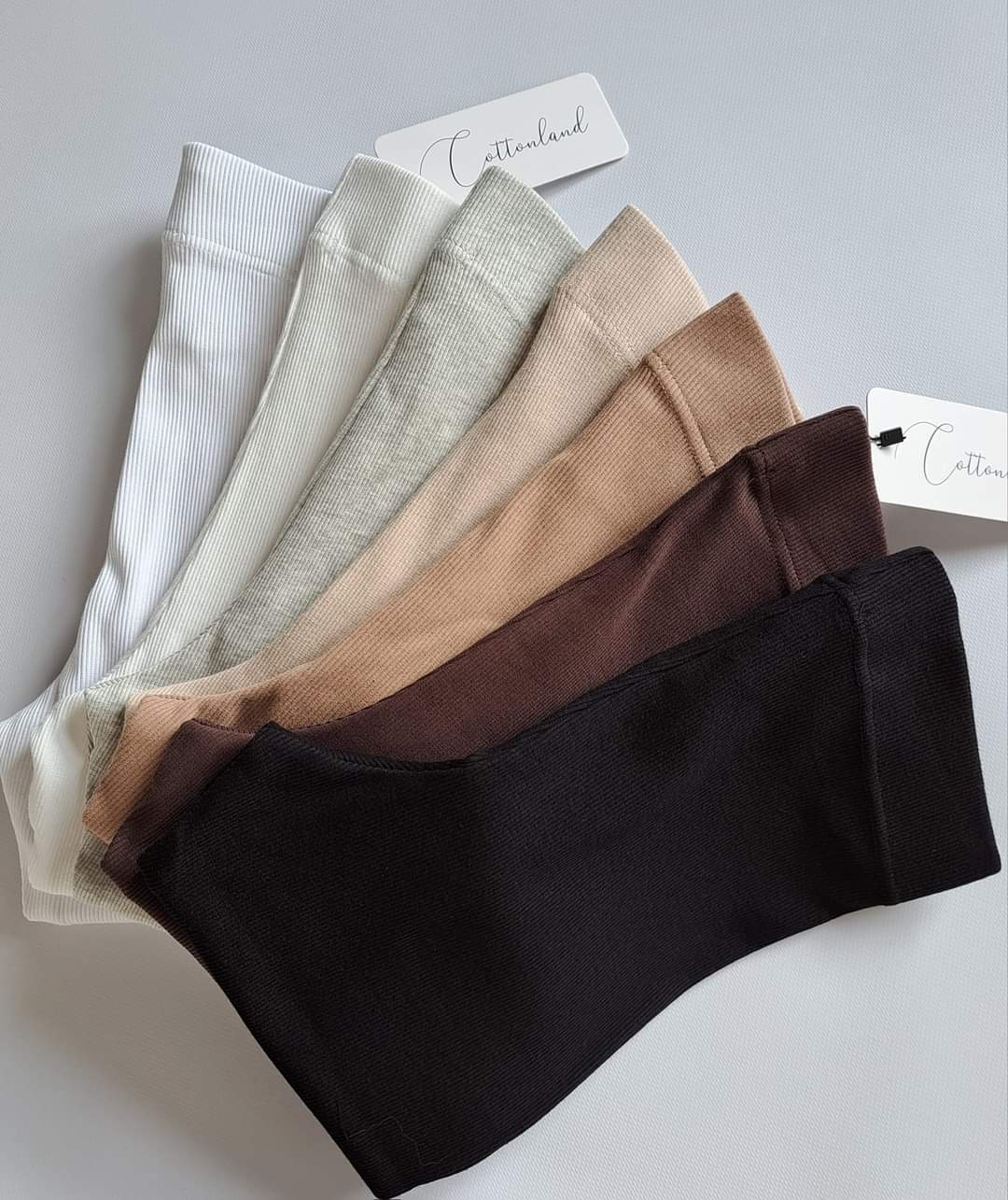 Cotton Everyday Ribbed Leggings One Size