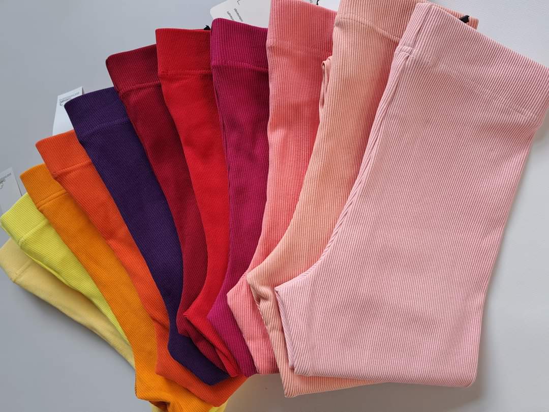 Cotton Everyday Ribbed Leggings One Size