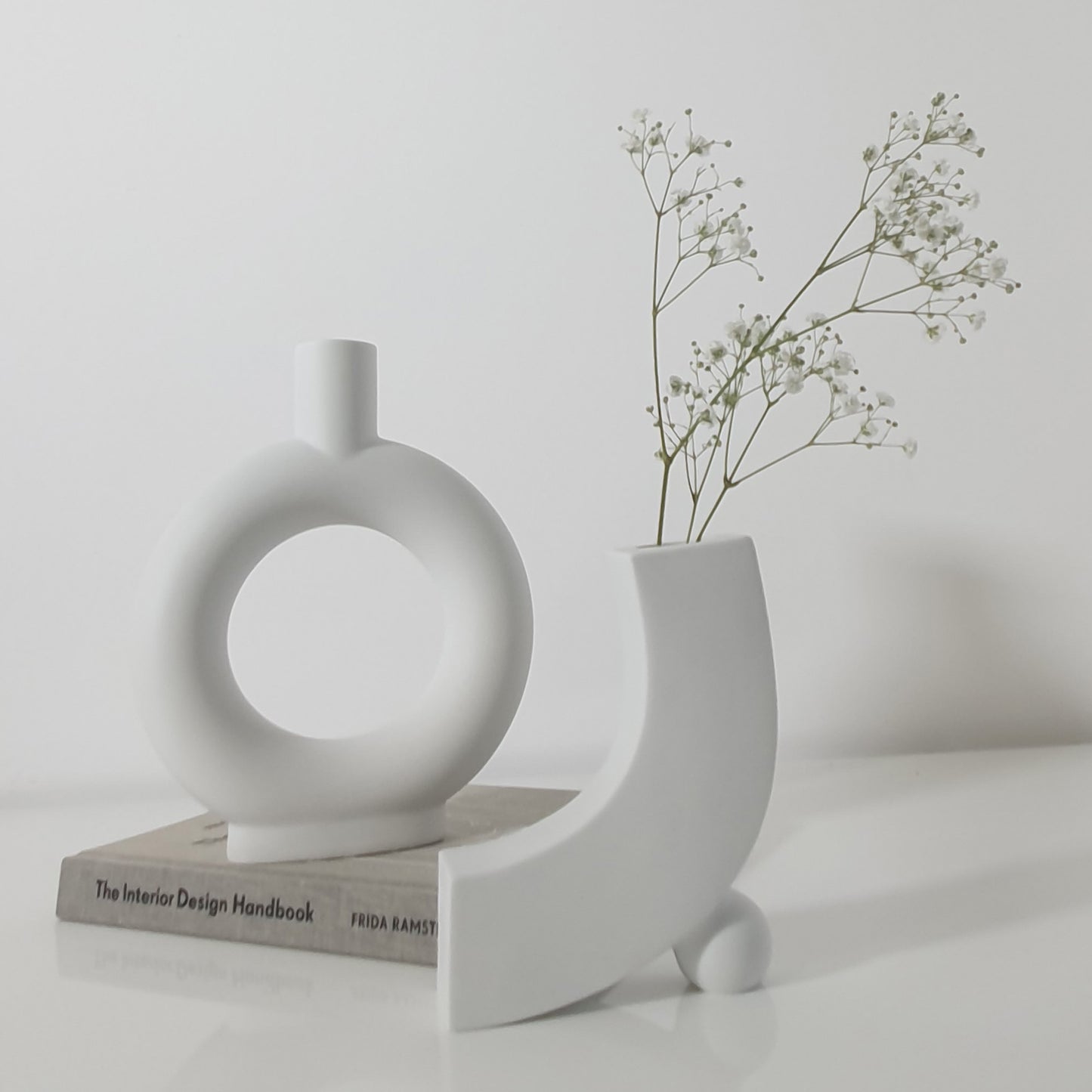 Ceramic donut vase